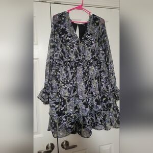 TORRID Mini Lurex Chiffon Tiered Dress